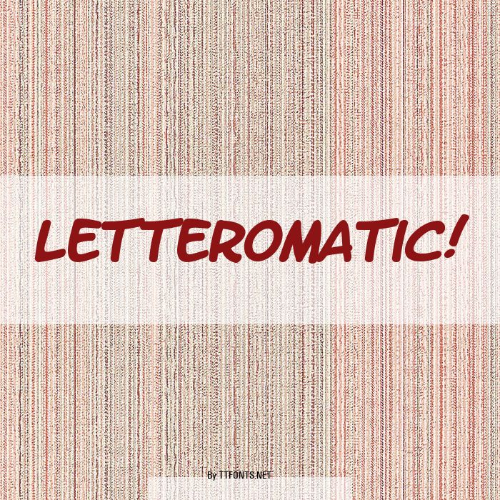LetterOMatic! example